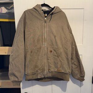 Carhartt Vintage Men's Brown Hooded Jacket XL Tall